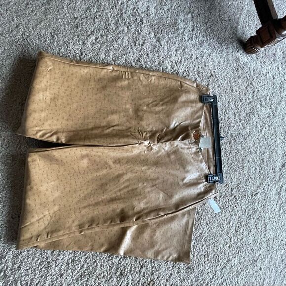 NWT Pleather Tan Juniors size 9 Slacks - Picture 2 of 12